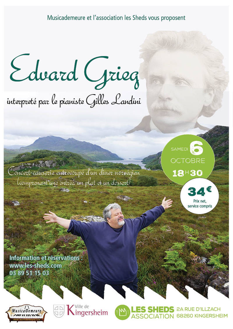 Affiche « Edvard Grieg » interpreté par Gilles Landini